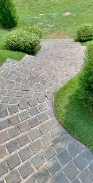 custom brickwork walkway