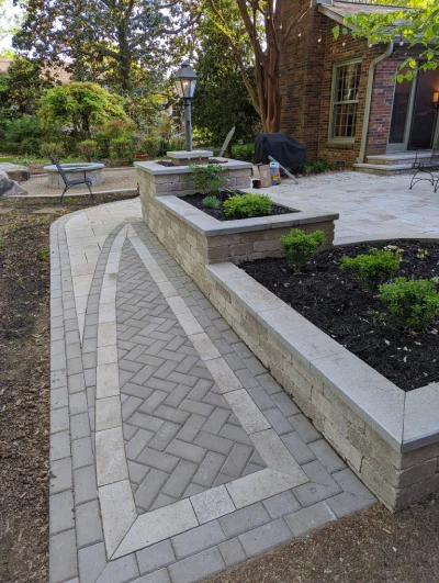 paver patio walkway